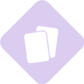 Icônes de cartes empilées